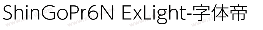 ShinGoPr6N ExLight字体转换